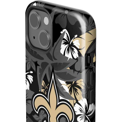NFL New Orleans Saints Tropical Print iPhone 14 Plus Impact Case