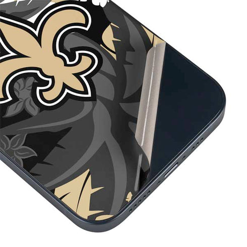 NFL New Orleans Saints Tropical Print iPhone 14 Plus Skin
