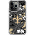 NFL New Orleans Saints Tropical Print iPhone 14 Pro Clear Case