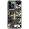 NFL New Orleans Saints Tropical Print iPhone 15 Pro Clear Case