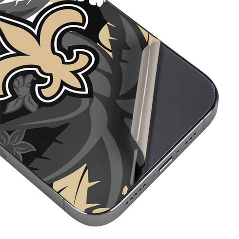 NFL New Orleans Saints Tropical Print iPhone 14 Pro Skin