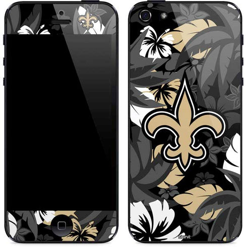 NFL New Orleans Saints Tropical Print iPhone 5/5s/5SE Skin