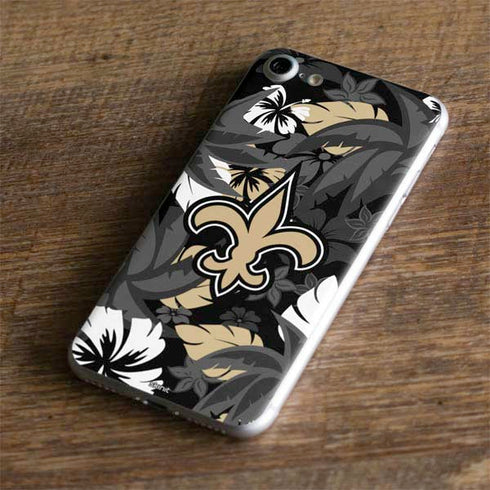 NFL New Orleans Saints Tropical Print iPhone 7 Skin