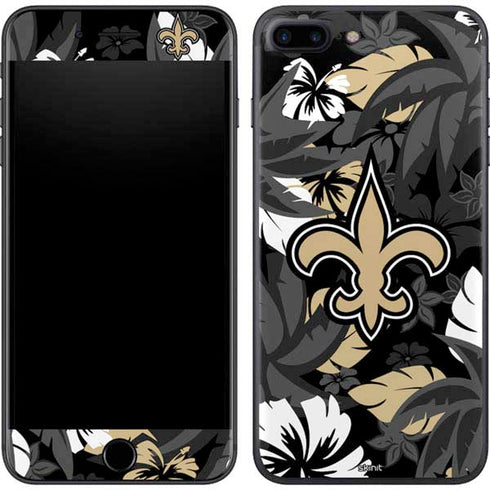 NFL New Orleans Saints Tropical Print iPhone 8 Plus Skin