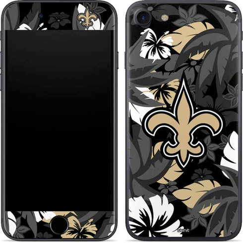 NFL New Orleans Saints Tropical Print iPhone SE (2nd & 3rd Gen) Skin