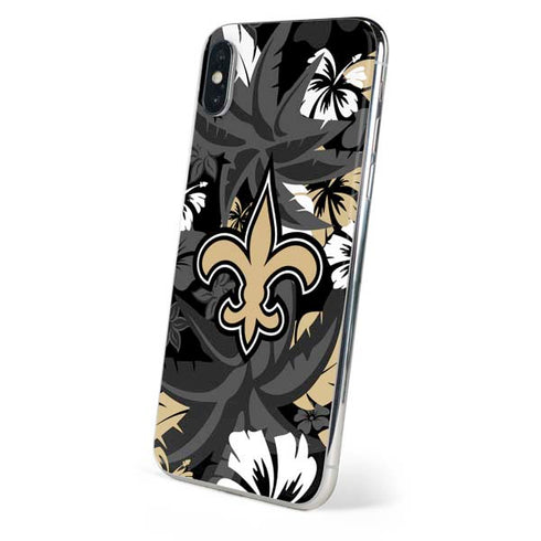 NFL New Orleans Saints Tropical Print iPhone XS Max Skin