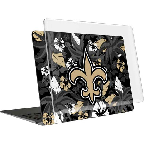 NFL New Orleans Saints Tropical Print MacBook Air 13in M1 (2021) Case plus Skin