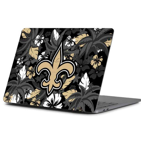 NFL New Orleans Saints Tropical Print Apple MacBook Pro 13-inch Skin