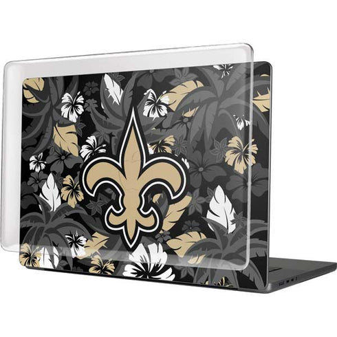 NFL New Orleans Saints Tropical Print MacBook Pro 16in (2021-25) Case plus Skin