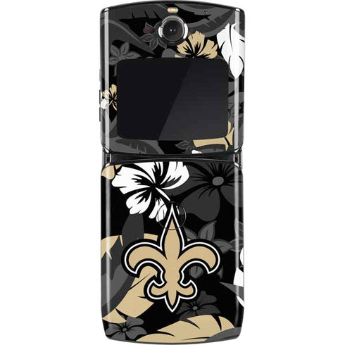 NFL New Orleans Saints Tropical Print Motorola RAZR Skin