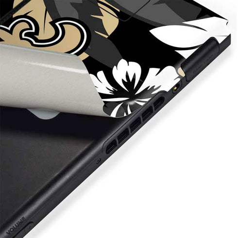 NFL New Orleans Saints Tropical Print Nintendo Switch Bundle Skin