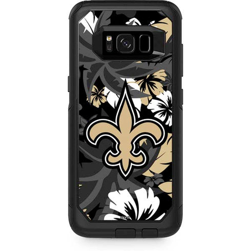 NFL New Orleans Saints Tropical Print Otterbox Commuter Galaxy Skin