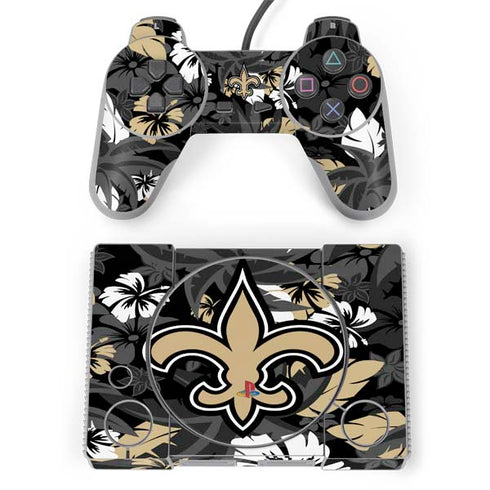 NFL New Orleans Saints Tropical Print PlayStation Classic Bundle Skin