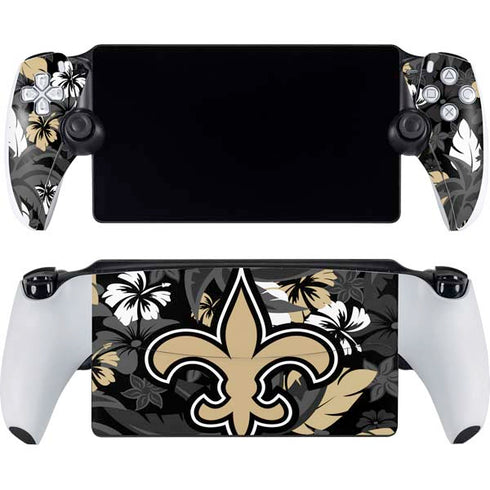 NFL New Orleans Saints Tropical Print PlayStation Portal Remote Player Skin
