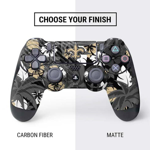 NFL New Orleans Saints Tropical Print PS4 Controller Skin