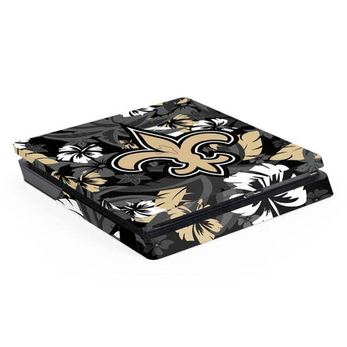 NFL New Orleans Saints Tropical Print PS4 Slim Skin
