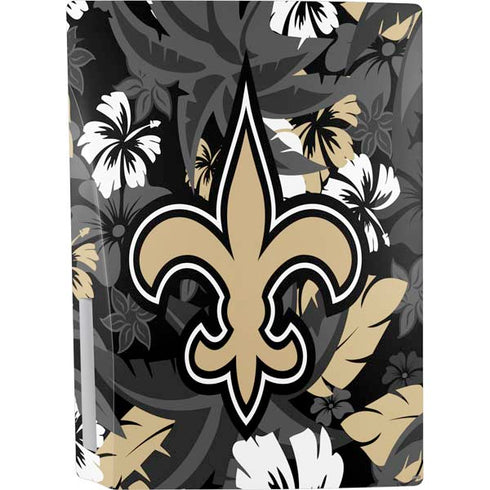 NFL New Orleans Saints Tropical Print PS5 Console Skin