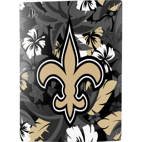 NFL New Orleans Saints Tropical Print PS5 Digital Edition Console Skin