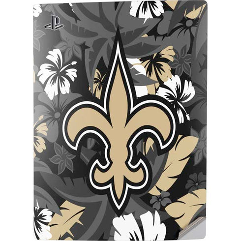 NFL New Orleans Saints Tropical Print PS5 Digital Edition Console Skin