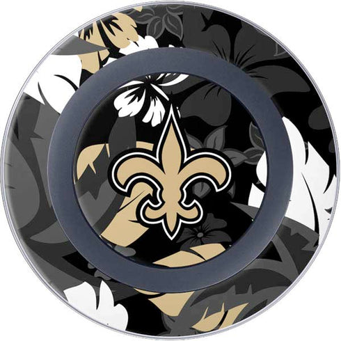 NFL New Orleans Saints Tropical Print Wireless Charger Skin
