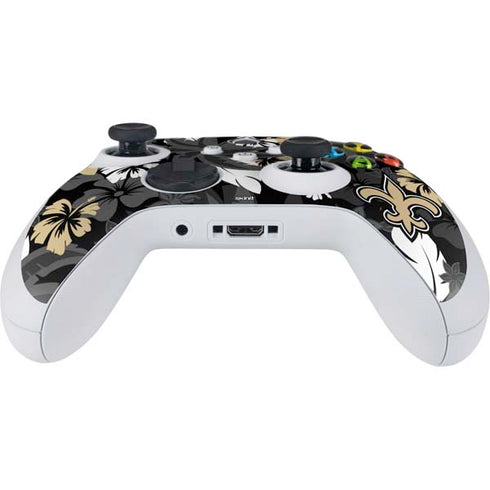NFL New Orleans Saints Tropical Print Xbox Series S Controller Skin