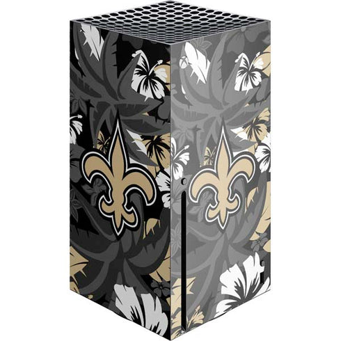 NFL New Orleans Saints Tropical Print Xbox Series X Console Skin