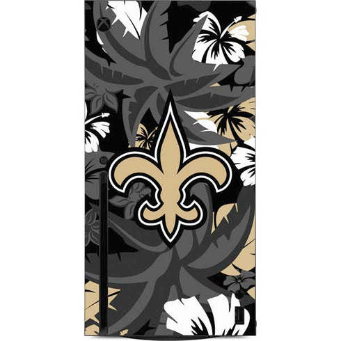NFL New Orleans Saints Tropical Print Xbox Series X Console Skin