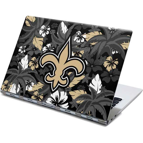 NFL New Orleans Saints Tropical Print Yoga 910 2-in-1 14in Touch-Screen Skin