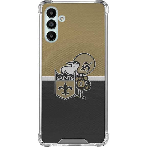 NFL New Orleans Saints Vintage Galaxy A13 5G Clear Case