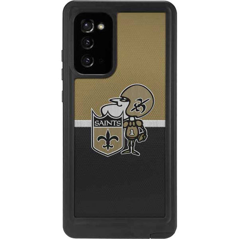 NFL New Orleans Saints Vintage Galaxy Note20 5G Waterproof Case