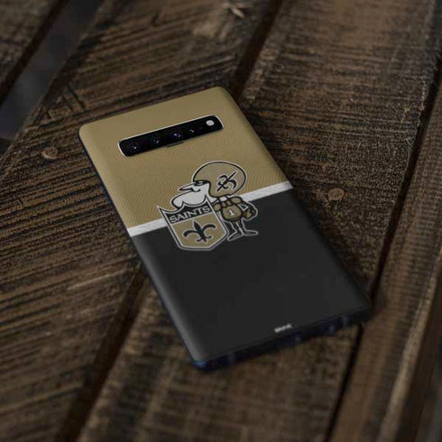 NFL New Orleans Saints Vintage Galaxy S10 Skin