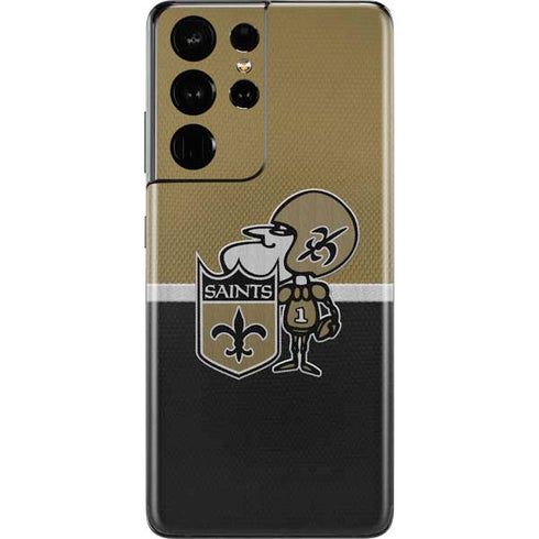 NFL New Orleans Saints Vintage Galaxy S21 Ultra 5G Skin