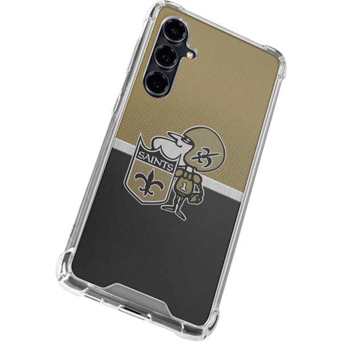 NFL New Orleans Saints Vintage Galaxy S23 FE Clear Case