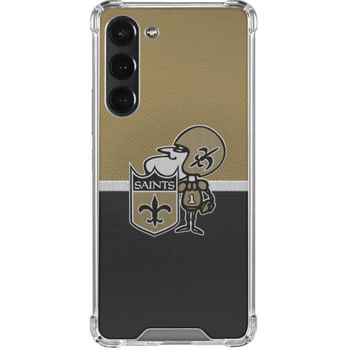 NFL New Orleans Saints Vintage Galaxy S23 Plus Clear Case