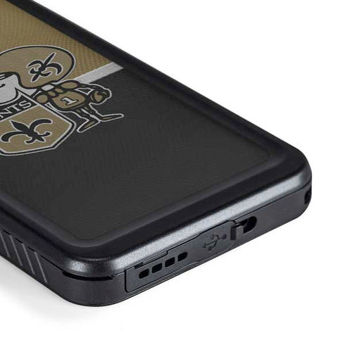 NFL New Orleans Saints Vintage Galaxy S23 Plus Waterproof Case