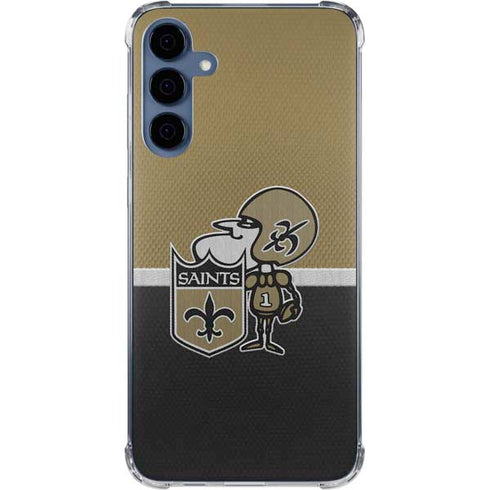 NFL New Orleans Saints Vintage Galaxy S24 Clear Case