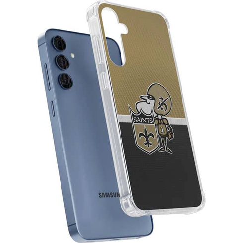 NFL New Orleans Saints Vintage Galaxy S24 Clear Case
