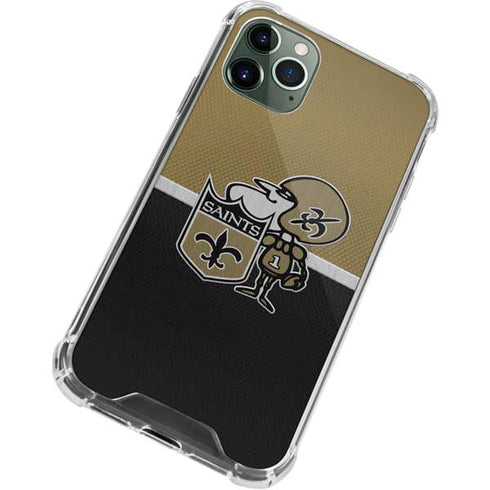 NFL New Orleans Saints Vintage iPhone 11 Pro Max Clear Case