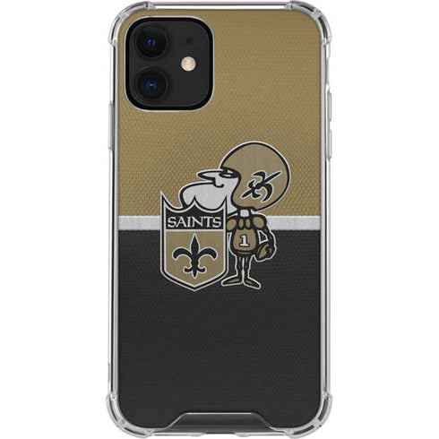 NFL New Orleans Saints Vintage iPhone 12 Mini Clear Case