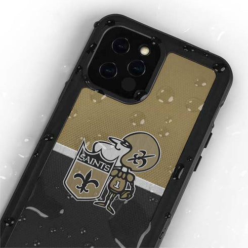 NFL New Orleans Saints Vintage iPhone 12 Pro Waterproof Case