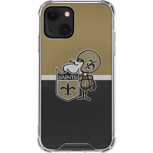 NFL New Orleans Saints Vintage iPhone 13 Mini Clear Case