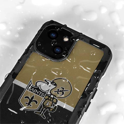 NFL New Orleans Saints Vintage iPhone 13 Mini Waterproof Case