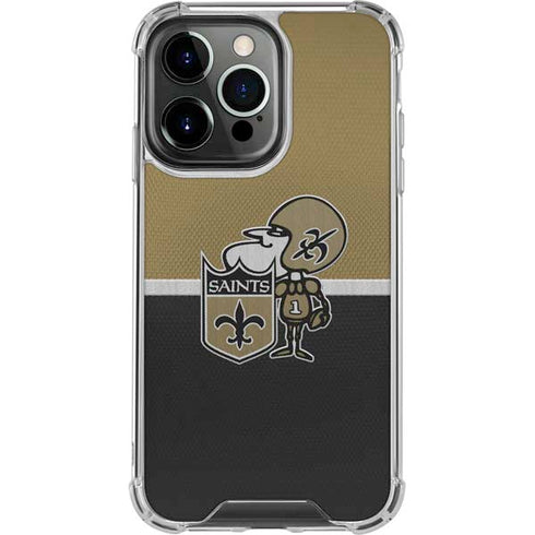 NFL New Orleans Saints Vintage iPhone 13 Pro Clear Case