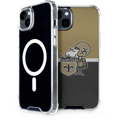 NFL New Orleans Saints Vintage iPhone 14 Plus MagSafe Case