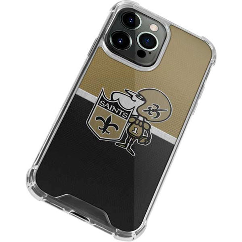 NFL New Orleans Saints Vintage iPhone 15 Pro Clear Case
