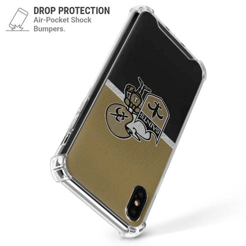 NFL New Orleans Saints Vintage iPhone X/XS Clear Case