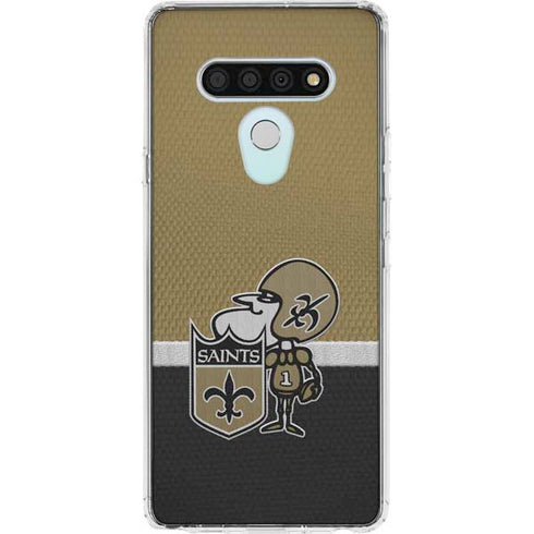 NFL New Orleans Saints Vintage LG Stylo 6 Clear Case