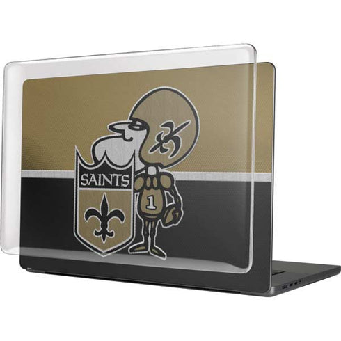 NFL New Orleans Saints Vintage MacBook Pro 16in (2021-25) Case plus Skin