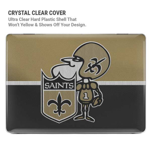 NFL New Orleans Saints Vintage MacBook Pro 16in (2021-25) Case plus Skin