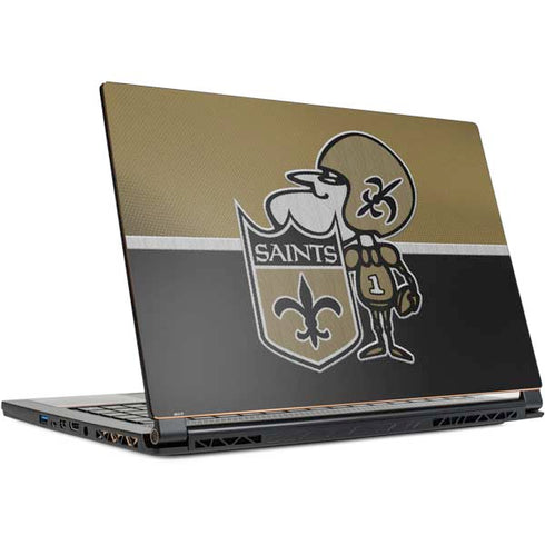 NFL New Orleans Saints Vintage MSI GS65 Stealth Laptop Skin